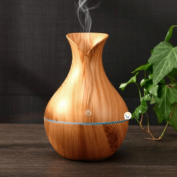 Diseño compacto y elegante del humidificador.