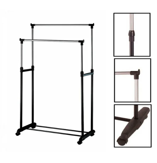 Múltiples usos del perchero extensible para ropa de Josvim