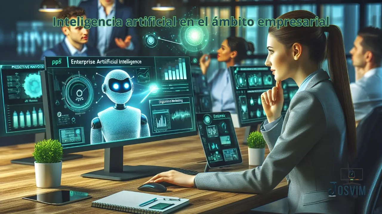 Chatbot y análisis predictivo usando inteligencia artificial empresarial.